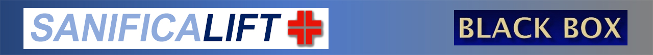 Logo Sanifica Lift - Sanificazione Ascensori - No CO2, U, T, No Batteri, Virus, Covid-19- Voc, NOx, PM10, PM 2.5, Odori, Muffe